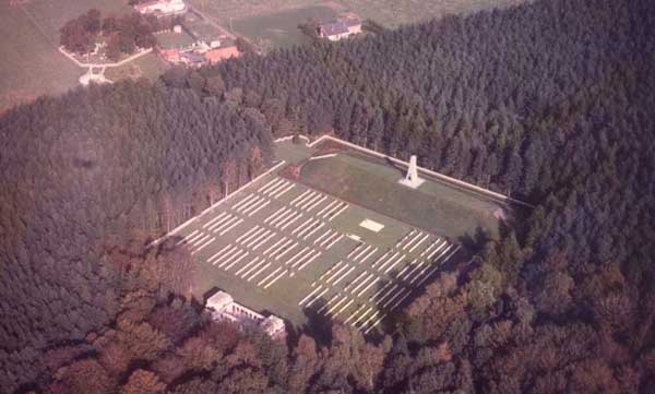 Aerial View of Buttes New British Cemetery