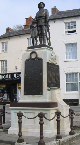 The War Memorial for Alfreton, Derbyshire