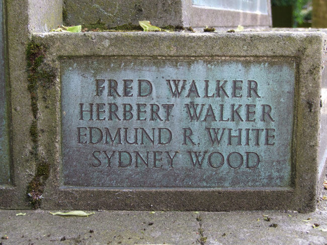 The First World War names on the Alfreton War Memorial (2)