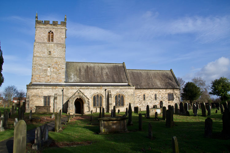 St. Andrew's Church, Aycliffe Village (The War Memorial is at the right of the church, hidden from view)