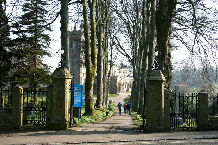 The Gates to St. Andrew's Church, Aysgarth.