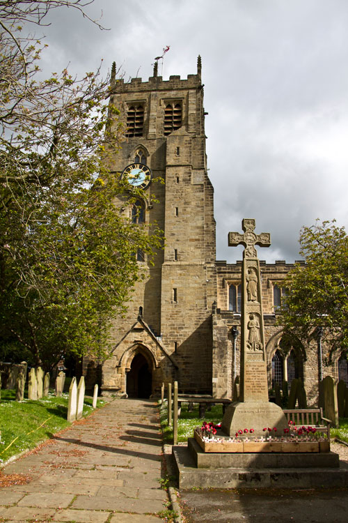 The Bedale War Memorial and St. Gregory's Church