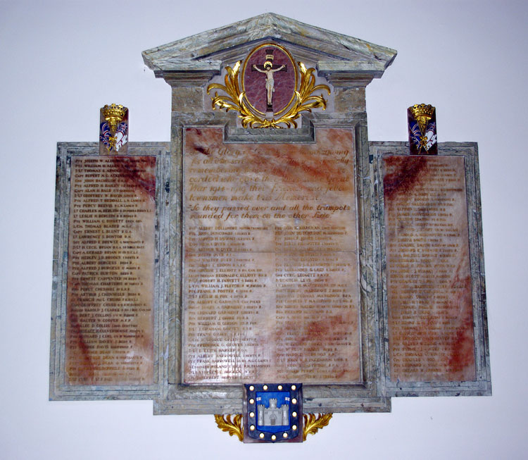 The War Memorial Inside St. Peter's Church, Berkhamsted