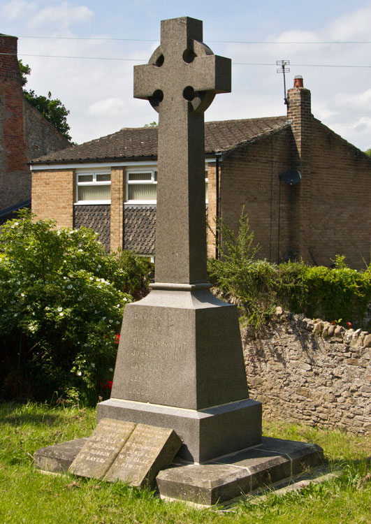 The War Memorial outside St. Michael's Church, Bishop Middleham