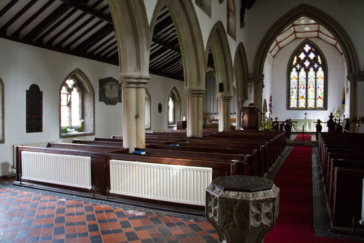 The Interior of St. James' Church, Boroughbridge. 