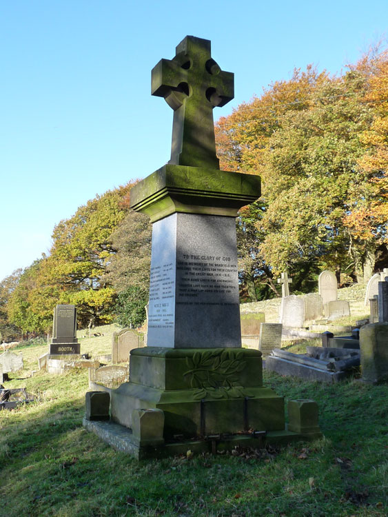 The Bradfield War Memorial in Bradfield (St. Nicholas) Churchyard