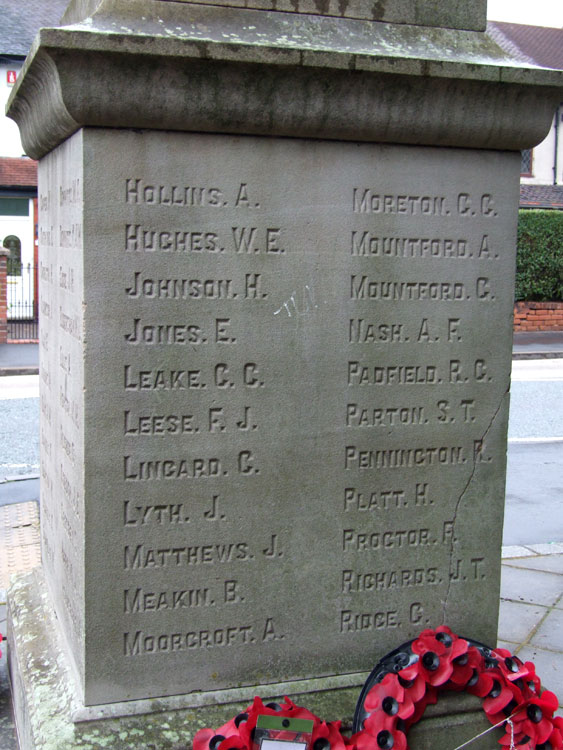 The Dedication of the War Memorial for Bucknall, Stoke-on-Trent.