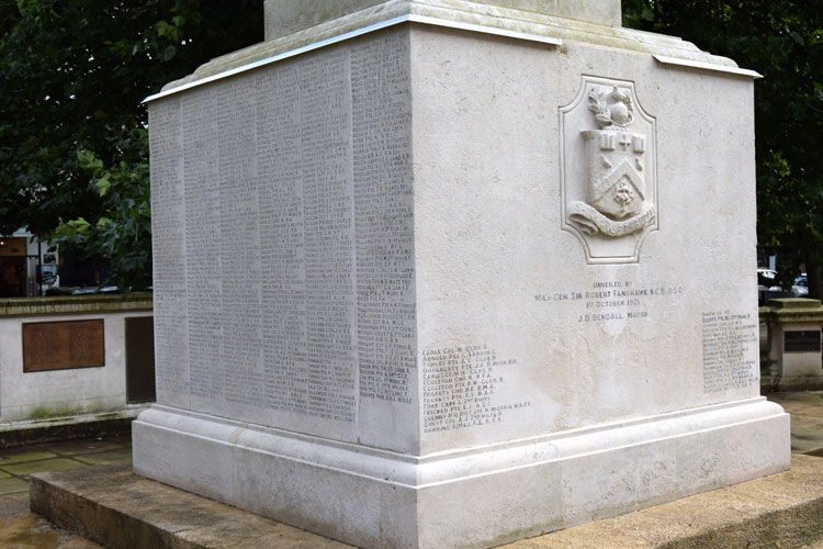 The Base of the Men of Cheltenham War Memorial