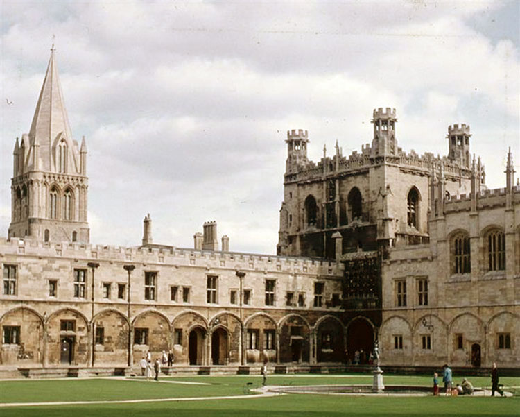 Christ Church College, Oxford. (Cathedral Spire on the left)