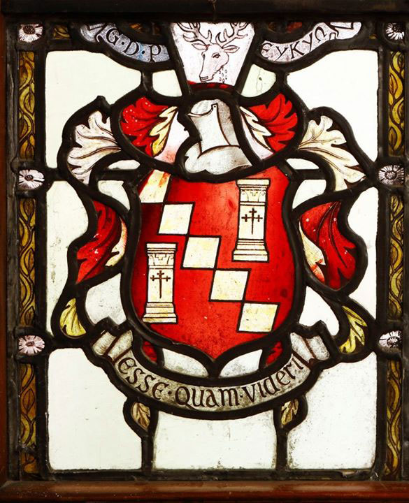 The War Memorial Window in the Chapel of Clayesmore School, Iwerne Minster (Dorset) dedicated to Captain Eykyn