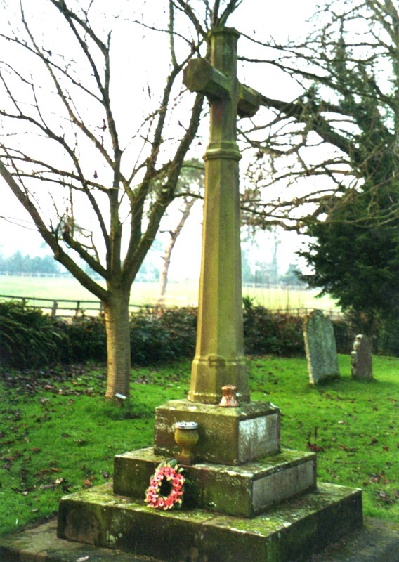 The War Memorial for Cleobury North in the Churchyard of St. Peter & Paul's Church, Cleobury North