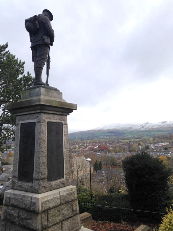 The War Memorial for Clitheroe (Lancs) in the Castle Gardens (2)