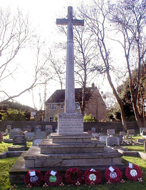 The War Memorial for Coalpit Heat (Glos) in St. Saviour's Churchyard