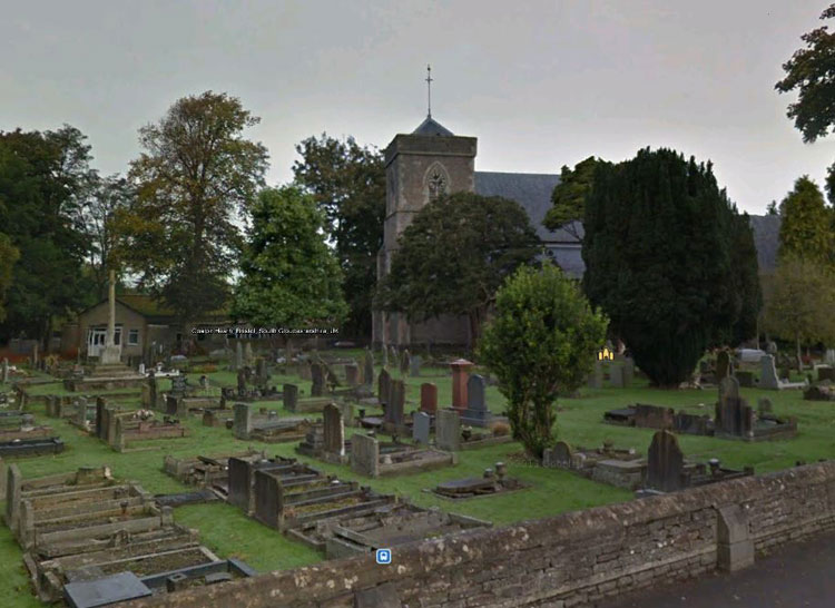 The Coalpit Heat War Memorial standing in St. Saviour's Churchyard, Coalpit Heath (Glos)