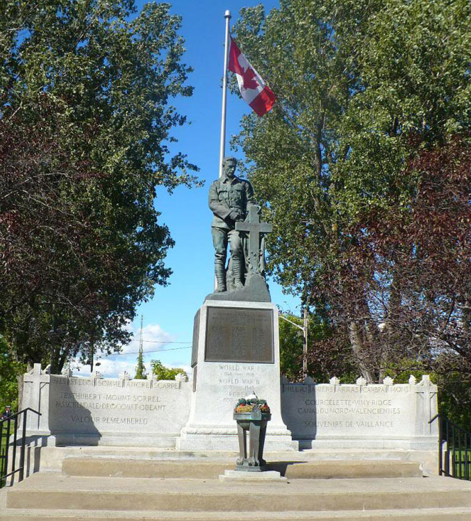 The War Memorial for Cornwall (Ontario, Canada).