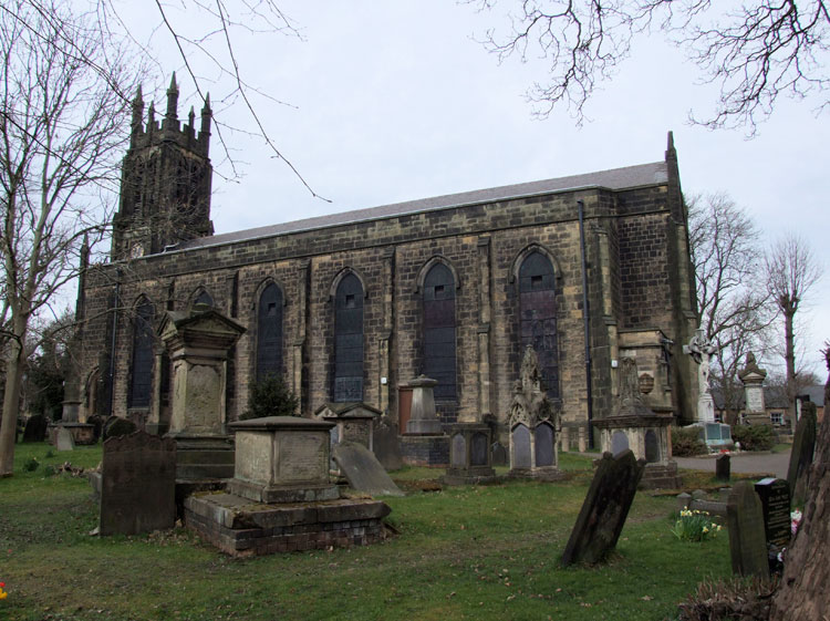 The War Memorial for Coseley (Staffs) outside Christ Church