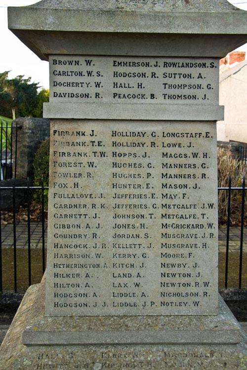 First World War Commemorations (2), Coundon & Leeholme War Memorial