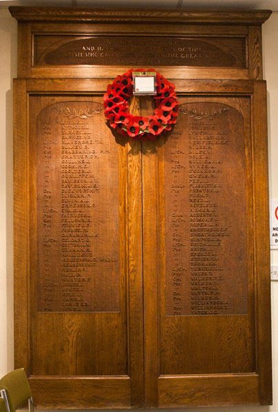 The First World War Memorial for Deaf Hill (Trimdon Station), Co. Durham.