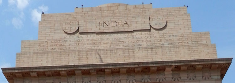 The Dedication on the Delhi Memorial (India Gate)