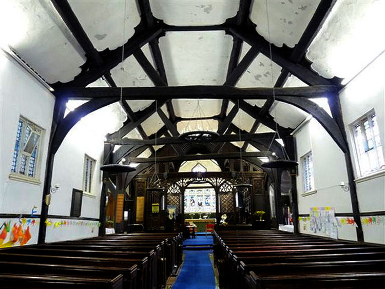 The Interior of the Church of St. Lawrence, Denton (Lancashire)