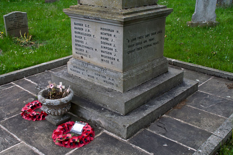 The Memorial at the Church of St. John the Baptist, East Ayton