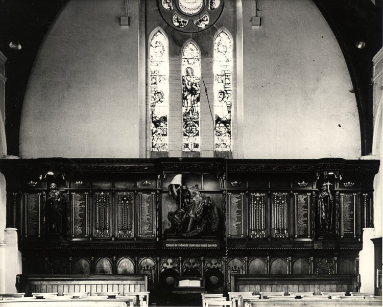 The War Memorial for Felsted School at the Rear of the School Chapel (Pre-1962)