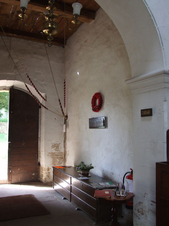 The War Memorial in the Entrance of St. Saviour's Church, Foremark