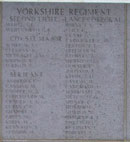 Panel Commemorating Officers (2), CSMs, Serjeants & Lance Corporals (1)