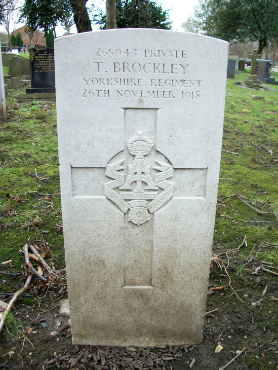 Private Thomas Brockley. 265943. 