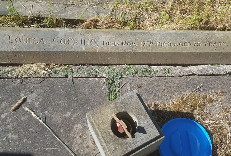 The Cocking Family Grave in Darton (All Saints) Churchyard