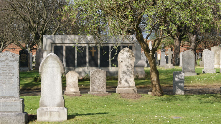 Edinburgh (Seafield) Cemetery, showing the Screen Wall
