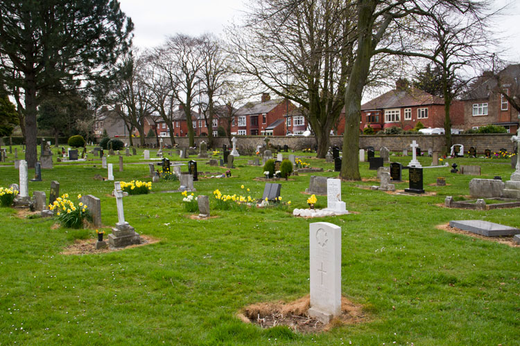 View of Eston Cemetery, Western End.