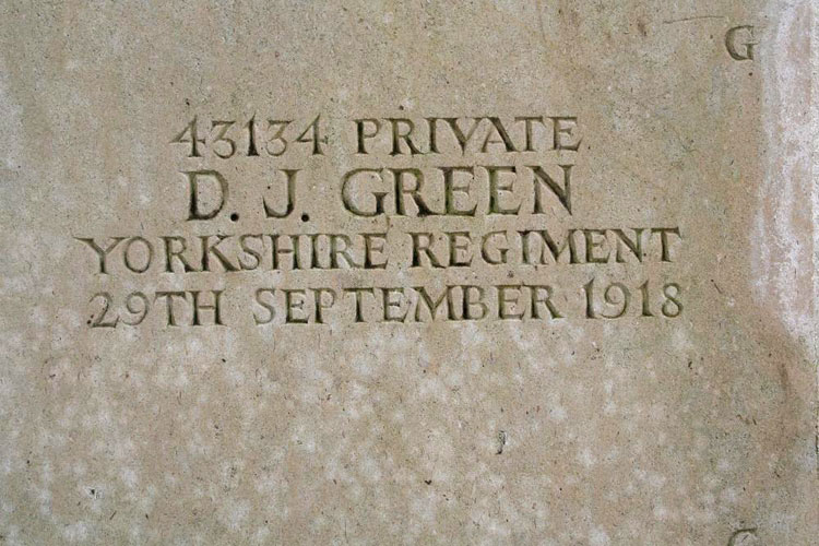 Private David James Green