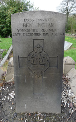 Private Ben Ingham. 17735.