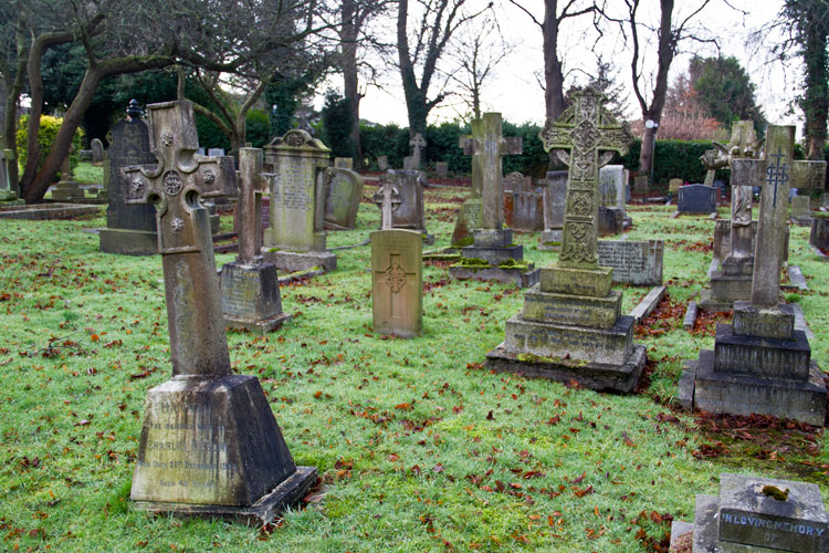 Private Taylor's headstone in the Churchyard of St. Cuthbert's, Marton-in-Cleveland