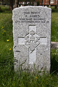 Private Albert James. 45681. 