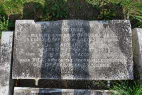 The Hall Family Headstone