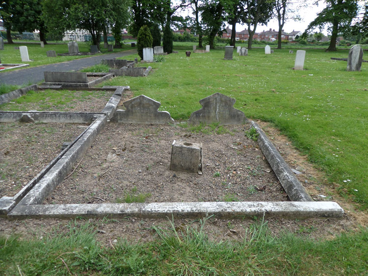 The grave of William Dowson in Stockton (Durham Road) Cemetery