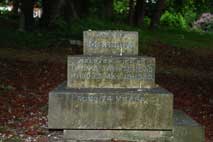 The side face of the Whitehead family memorial