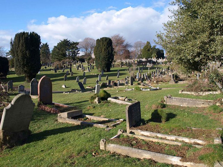 A general view of Torquay Cemetery and Extension