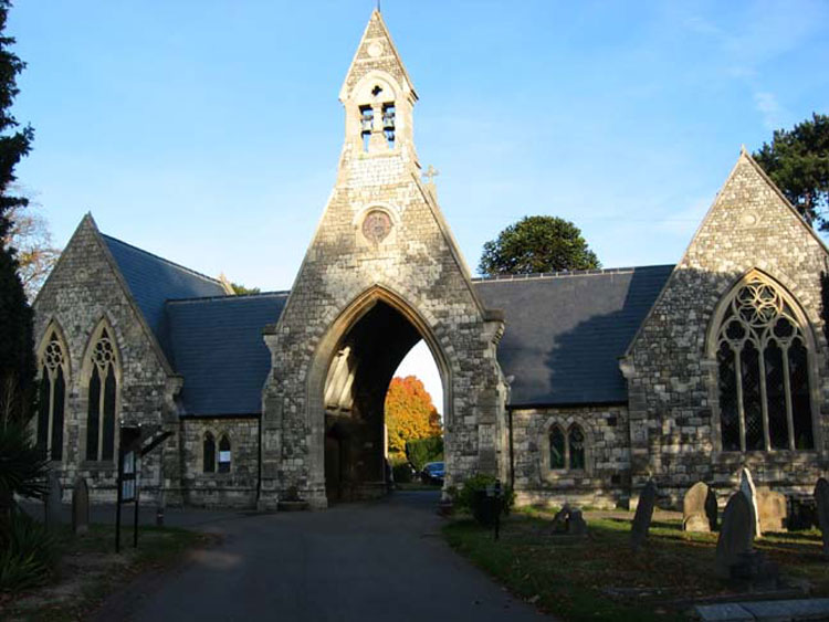 The Twin Chapels in Twickenham Cemetery