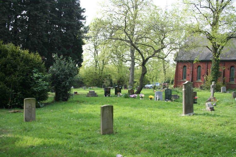 Yarm Cemetery. William Daniel's headstone is on the left. The headstone in the centre is that of Serjeant Campion of the Grenadier Guards.