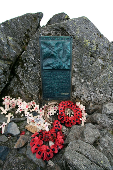 The War Memorial at the Summit of Great Gable, 2949 ft, in Cumbria