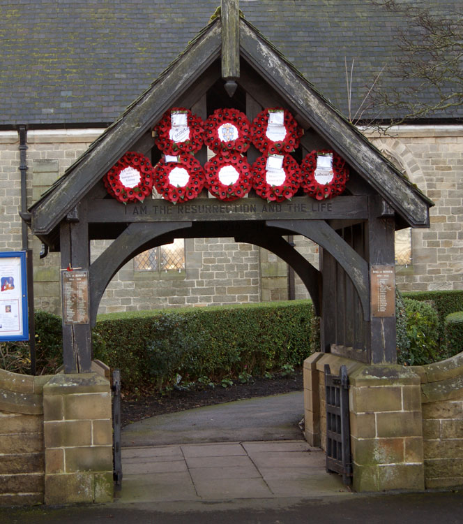 The War Memorial Lychgate, Christ Church - Great Lumley