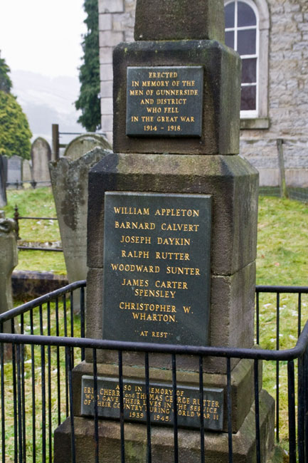 The Gunnerside War Memorial. (Photo : Edward Nicholl)