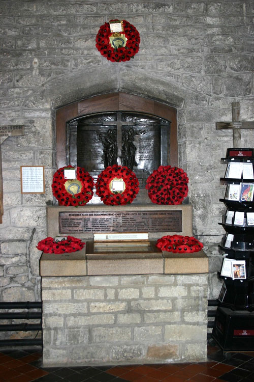 The War Memorial in the Church of St. Michael and All Angels, Hathersage (Derbyshire)