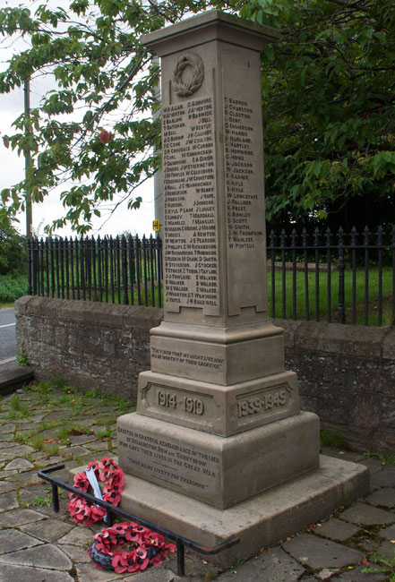 The War Memorial for Helmington Row