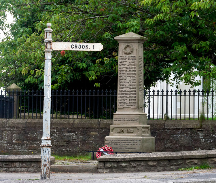 The War Memorial for Helmington Row