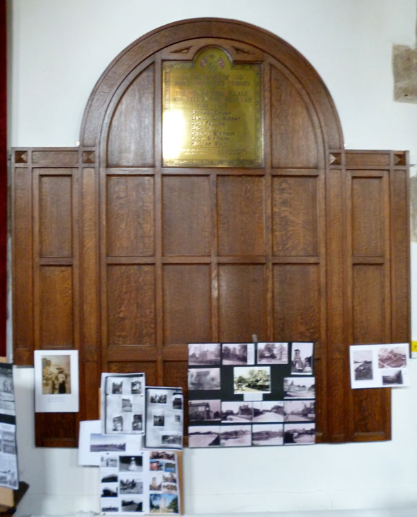 The War Memorial from the Hickling Wesleyan Methodist Chapel, now in St. Luke's Church (2)