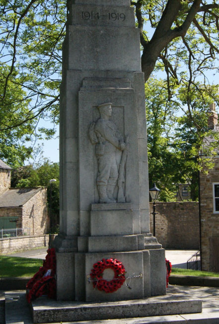 The Side Facse on the Houghton-le-Spring War Memorial, Showing a Sailor and a Soldier